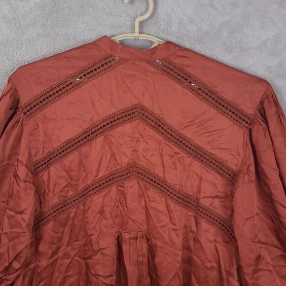 Jen’s Pirate Booty Stevie Top Tunic Sz M Cottagecore Long Balloon Sleeve Peasant - Picture 8 of 11